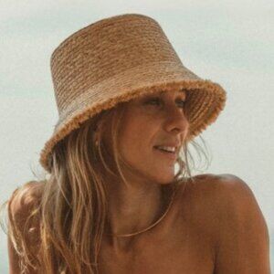 Hemlock Lenny Straw Bucket Hat - Size Medium